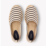 Men's Original Espadrille | Woven Stripe | Classic - Ivory - Black - Men's Espadrilles - Ivory - Black - Soludos - 