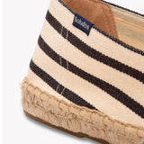 Men's Original Espadrille | Woven Stripe | Classic - Ivory - Black - Men's Espadrilles - Ivory - Black - Soludos - 