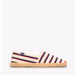 The Original Espadrille - Classic Stripes - Ivory / Navy / Red - Men's - Men's Espadrilles - Ivory / Navy / Red - Soludos - 