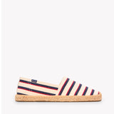 The Original Espadrille - Classic Stripes - Ivory / Navy / Red - Men's - Men's Espadrilles - Ivory / Navy / Red - Soludos - 