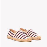 The Original Espadrille - Classic Stripes - Ivory / Navy / Red - Men's - Men's Espadrilles - Ivory / Navy / Red - Soludos - 