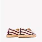 The Original Espadrille - Classic Stripes - Ivory / Navy / Red - Men's - Men's Espadrilles - Ivory / Navy / Red - Soludos - 