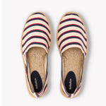 The Original Espadrille - Classic Stripes - Ivory / Navy / Red - Men's - Men's Espadrilles - Ivory / Navy / Red - Soludos - 