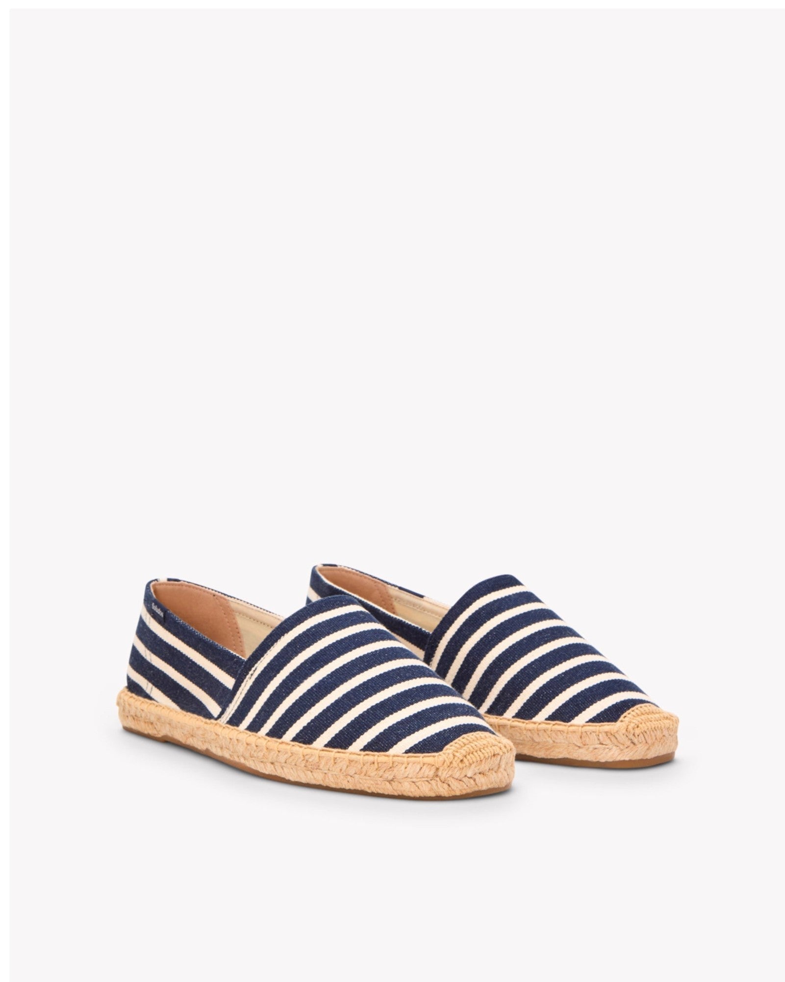The Original Espadrille - Classic Stripes - Dark Navy / Ivory - Men's - Men's Espadrilles - Dark Navy / Ivory - Soludos - 