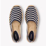 The Original Espadrille - Classic Stripes - Dark Navy / Ivory - Men's - Men's Espadrilles - Dark Navy / Ivory - Soludos - 