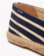 The Original Espadrille - Classic Stripes - Dark Navy / Ivory - Men's - Men's Espadrilles - Dark Navy / Ivory - Soludos - 