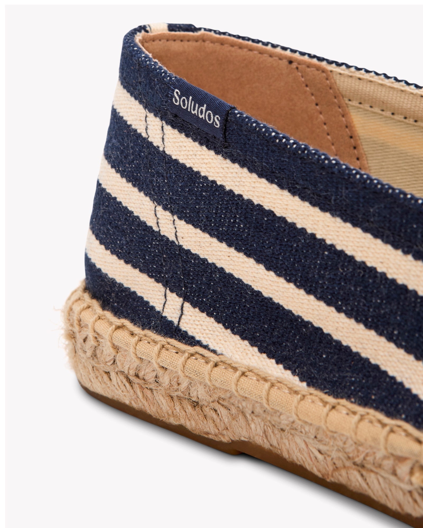 The Original Espadrille - Classic Stripes - Dark Navy / Ivory - Men's - Men's Espadrilles - Dark Navy / Ivory - Soludos - 