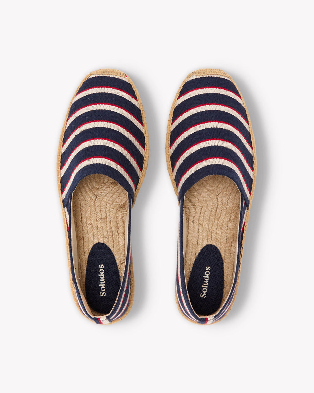 The Original Espadrille - Classic Stripes - Navy / Ivory / Red - Men's