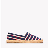 The Original Espadrille - Classic Stripes - Navy / Ivory / Red - Men's - Men's Espadrilles - Navy / Ivory / Red - Soludos - 