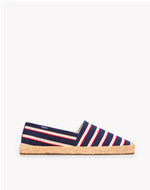 The Original Espadrille - Classic Stripes - Navy / Ivory / Red - Men's - Men's Espadrilles - Navy / Ivory / Red - Soludos - 