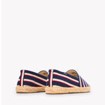 The Original Espadrille - Classic Stripes - Navy / Ivory / Red - Men's - Men's Espadrilles - Navy / Ivory / Red - Soludos - 