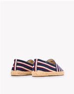 The Original Espadrille - Classic Stripes - Navy / Ivory / Red - Men's - Men's Espadrilles - Navy / Ivory / Red - Soludos - 