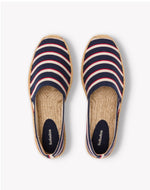 The Original Espadrille - Classic Stripes - Navy / Ivory / Red - Men's - Men's Espadrilles - Navy / Ivory / Red - Soludos - 