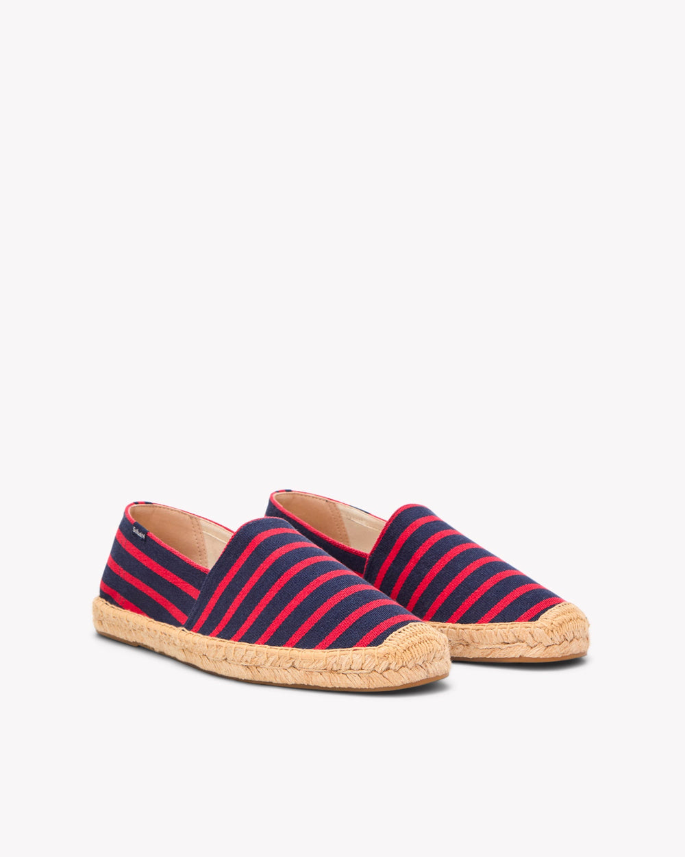 The Original Espadrille - Classic Stripes - Dark Navy / Red - Men's - Men's Espadrilles - Dark Navy / Red - Soludos -