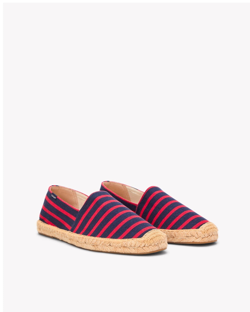 The Original Espadrille - Classic Stripes - Dark Navy / Red - Men's - Men's Espadrilles - Dark Navy / Red - Soludos - 