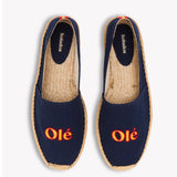 The Original Espadrille - Embroidery / Spain - Armada Blue - Men's - Men's Espadrilles - Oasis White / Spain - Soludos - 