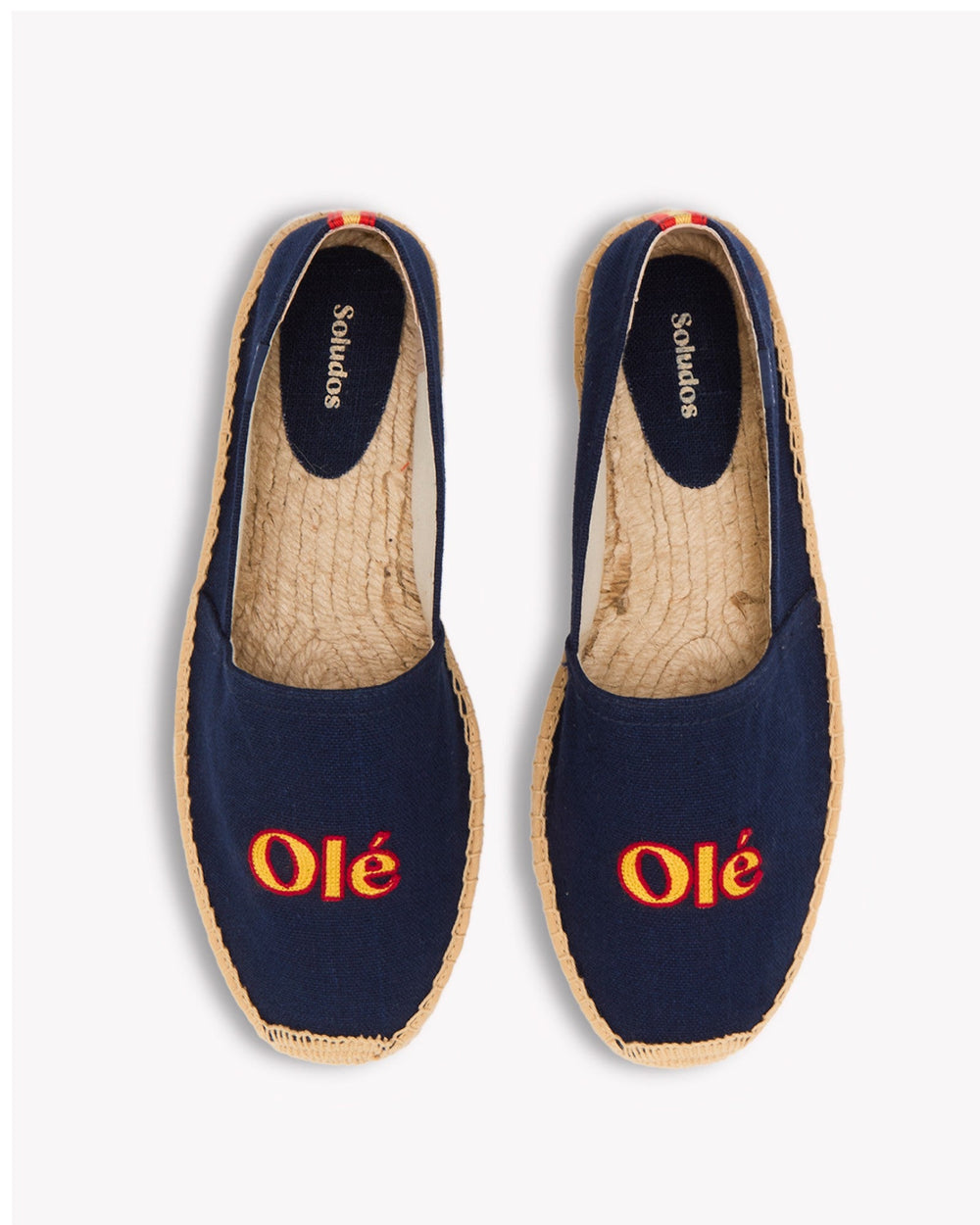 The Original Espadrille - Embroidery / Spain - Armada Blue - Men's - Men's Espadrilles - Oasis White / Spain - Soludos - 
