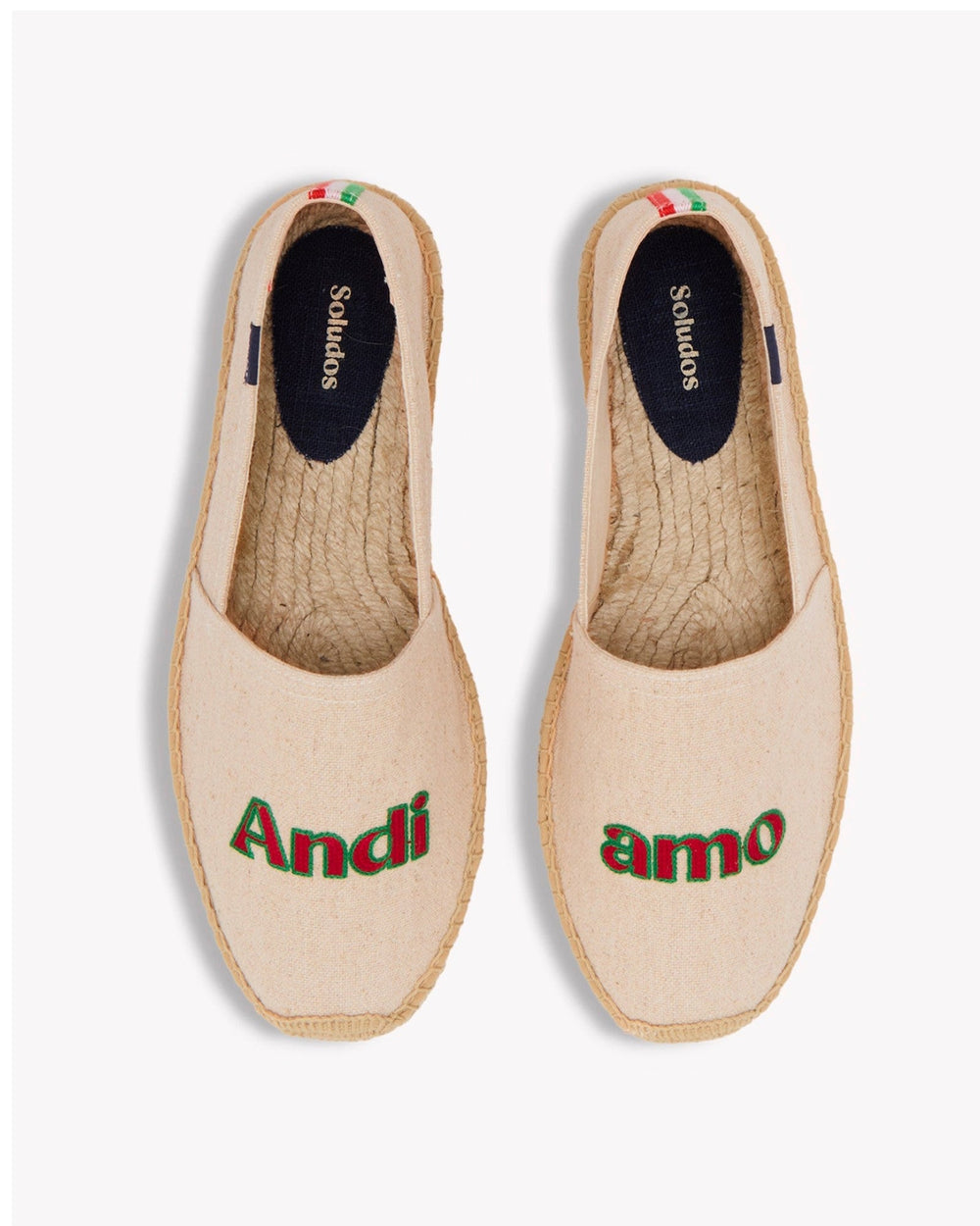 The Original Espadrille - Embroidery / Italy - Natural Undyed - Men's - Men's Espadrilles - Natural Undyed / Italy - Soludos - 