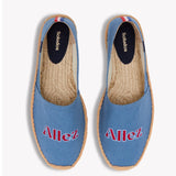 The Original Espadrille - Embroidery / France - Laguna Blue - Men's - Men's Espadrilles - Laguna Blue / France - Soludos - 