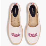 The Original Espadrille - Embroidery / USA - Oasis White - Men's - Men's Espadrilles - Oasis White / USA - Soludos - 