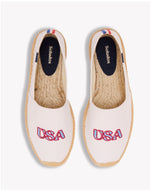 The Original Espadrille - Embroidery / USA - Oasis White - Men's - Men's Espadrilles - Oasis White / USA - Soludos - 