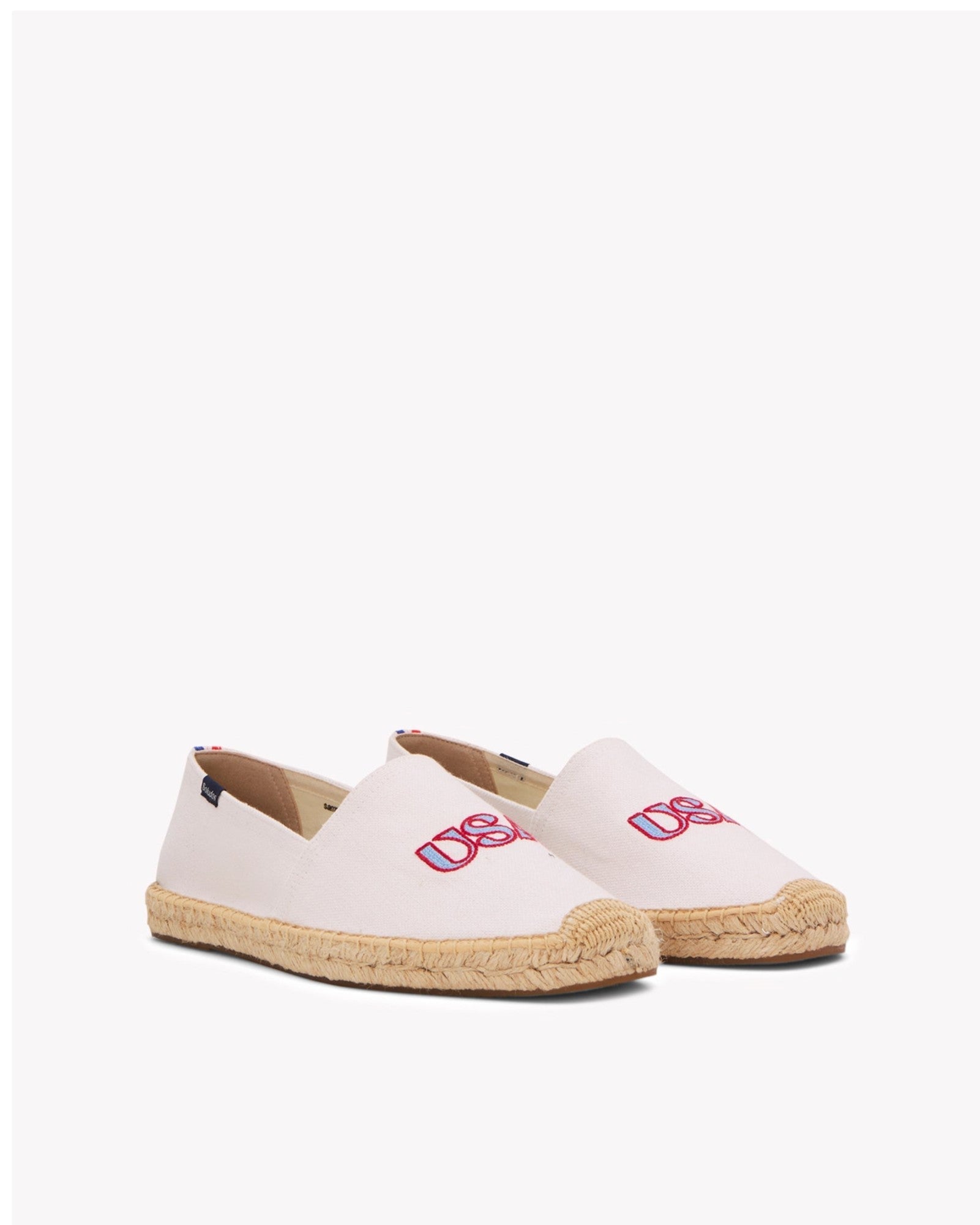The Original Espadrille - Embroidery / USA - Oasis White - Men's - Men's Espadrilles - Oasis White / USA - Soludos - 