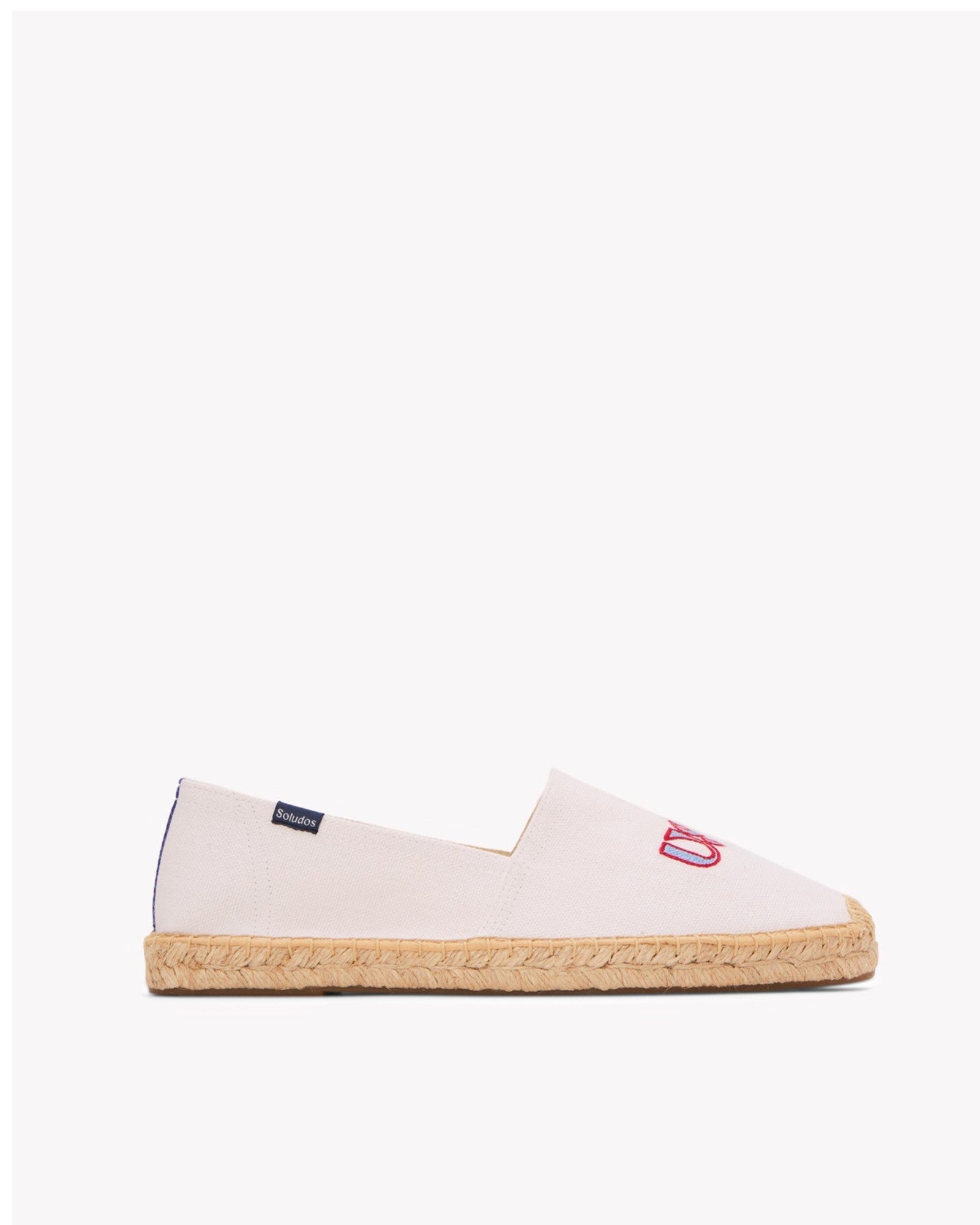 The Original Espadrille - Embroidery / USA - Oasis White - Men's - Men's Espadrilles - Oasis White / USA - Soludos - 
