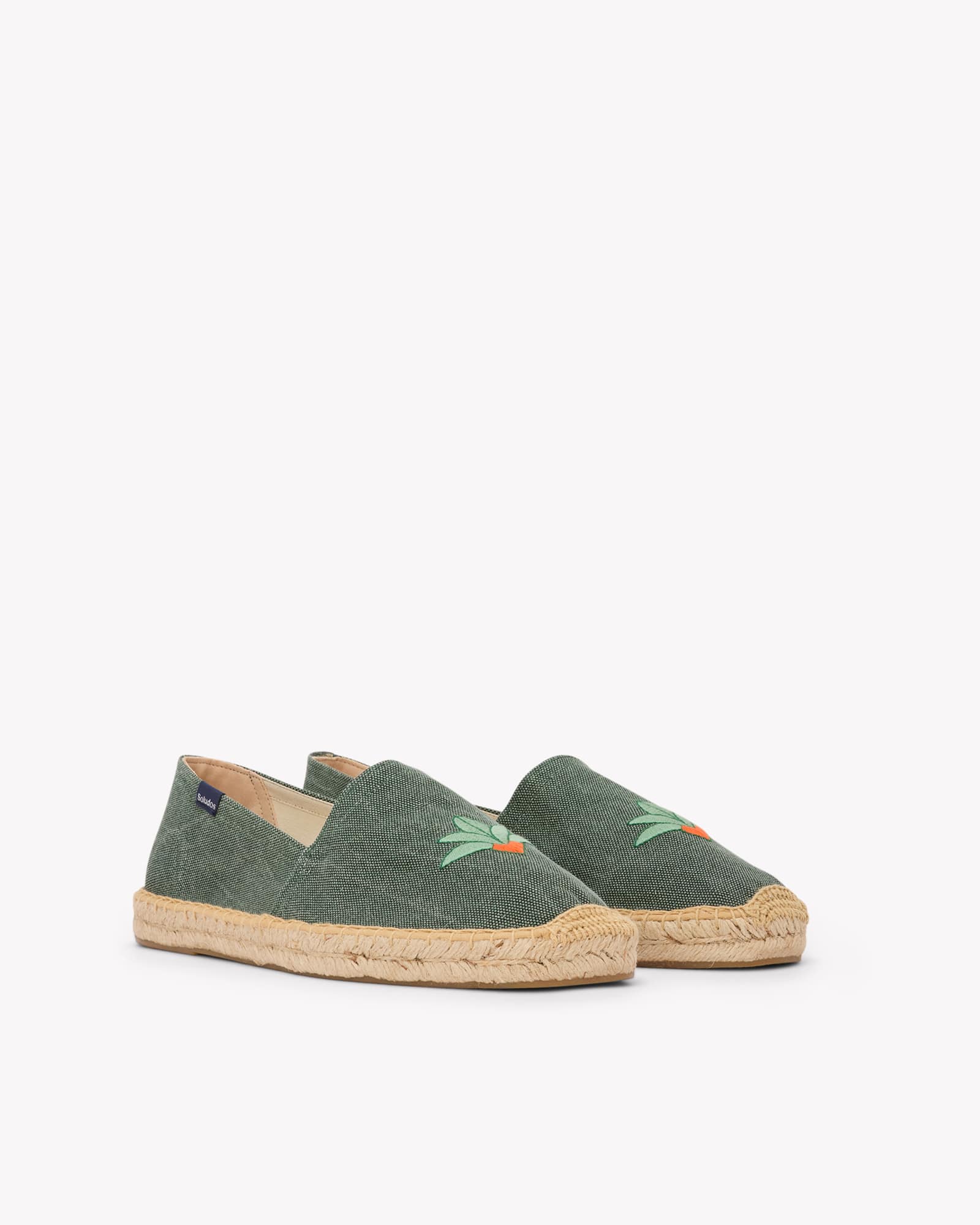 Men's Original Espadrille | Embroidery | Cardenxe - Vintage Green - Men's Espadrilles - Cardenxe - Vintage Green - Soludos - 