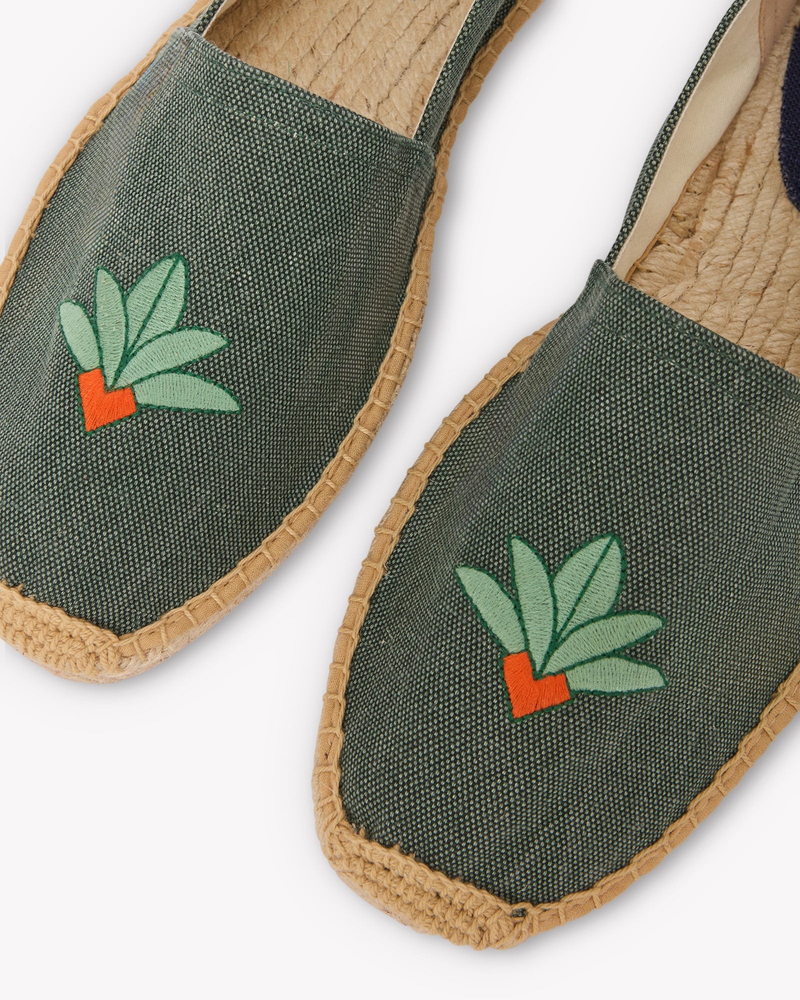 Men's Original Espadrille | Embroidery | Cardenxe - Vintage Green - Men's Espadrilles - Cardenxe - Vintage Green - Soludos - 