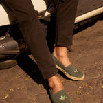 Men's Original Espadrille | Embroidery | Cardenxe - Vintage Green - Men's Espadrilles - Cardenxe - Vintage Green - Soludos - 