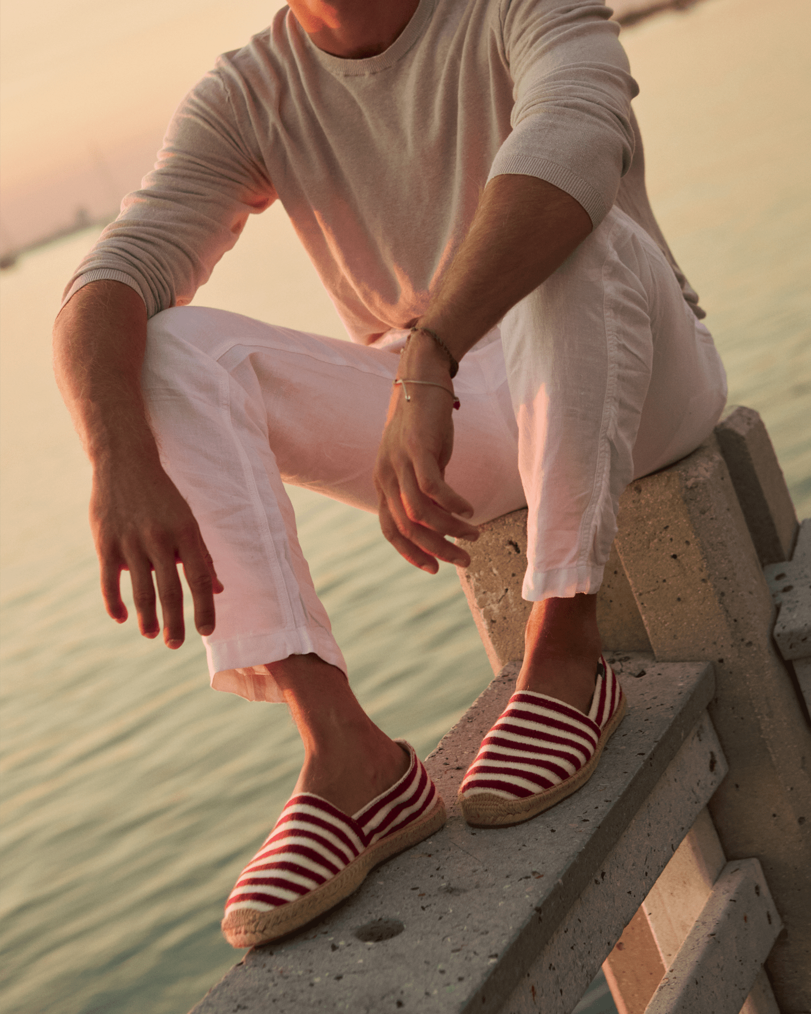 Men's Original Espadrille | Terry | Burgundy - Natural - Mens Espadrilles - Burgundy - Natural - Soludos - 