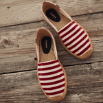 Men's Original Espadrille | Terry | Burgundy - Natural - Mens Espadrilles - Burgundy - Natural - Soludos - 