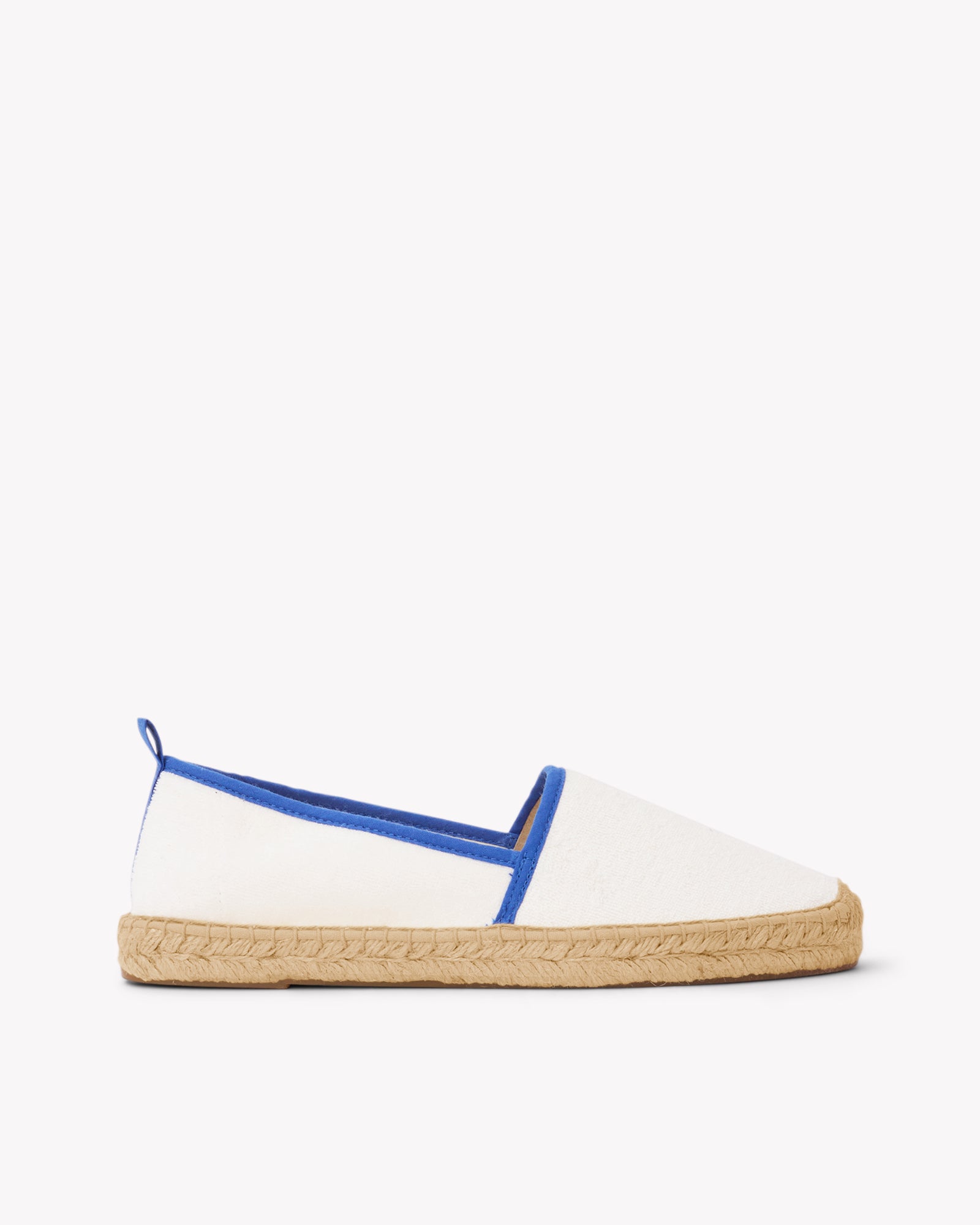 Men's Original Espadrille | Terry | White - French Blue - Men's Espadrilles - White - French Blue - Soludos - 