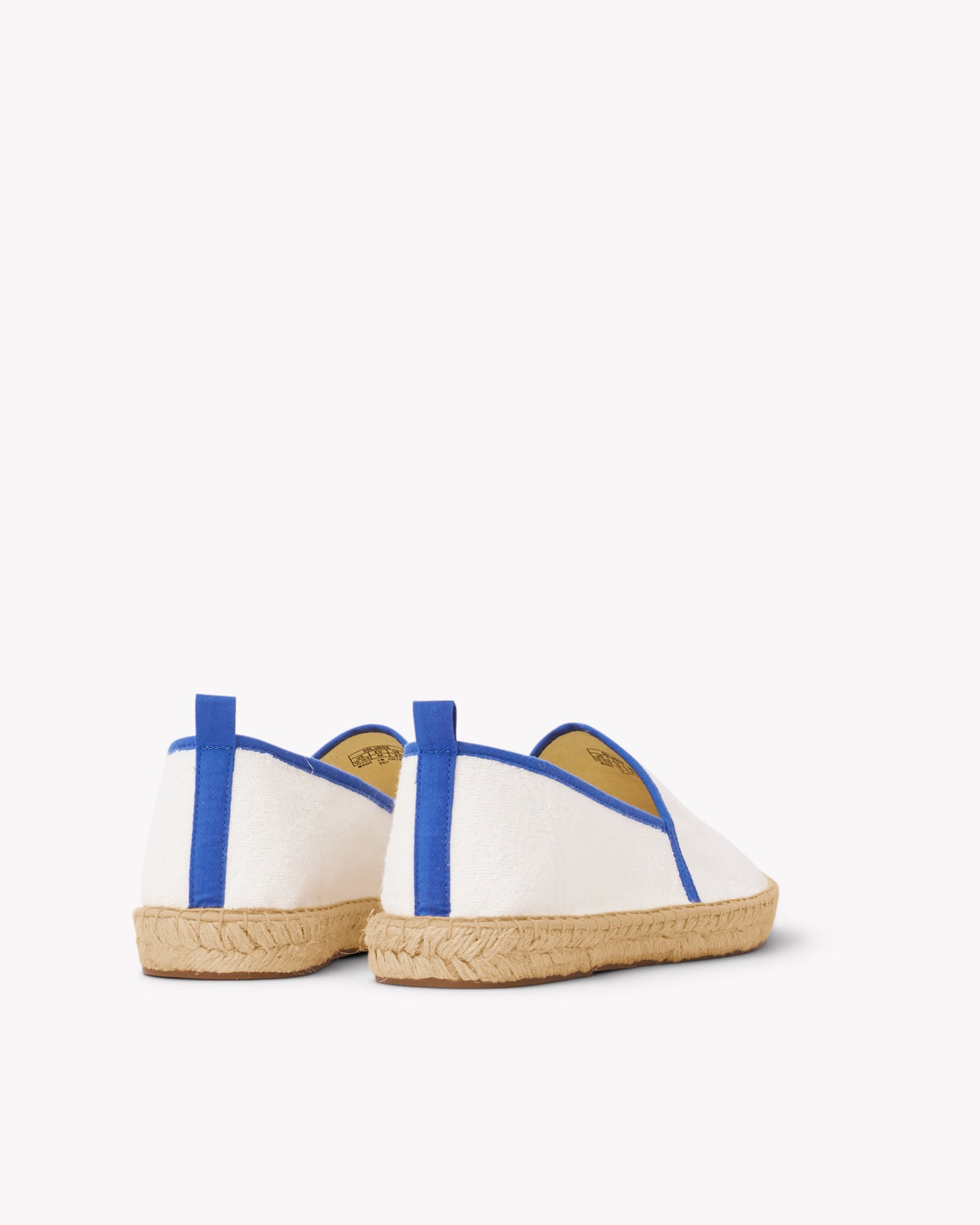 Men's Original Espadrille | Terry | White - French Blue - Men's Espadrilles - White - French Blue - Soludos - 