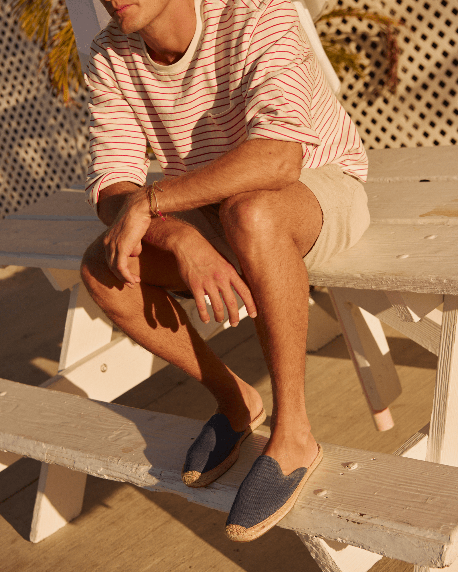Men's Dali Mule Espadrille | Vintage Blue - Mens Espadrilles - Vintage Blue - Soludos - 