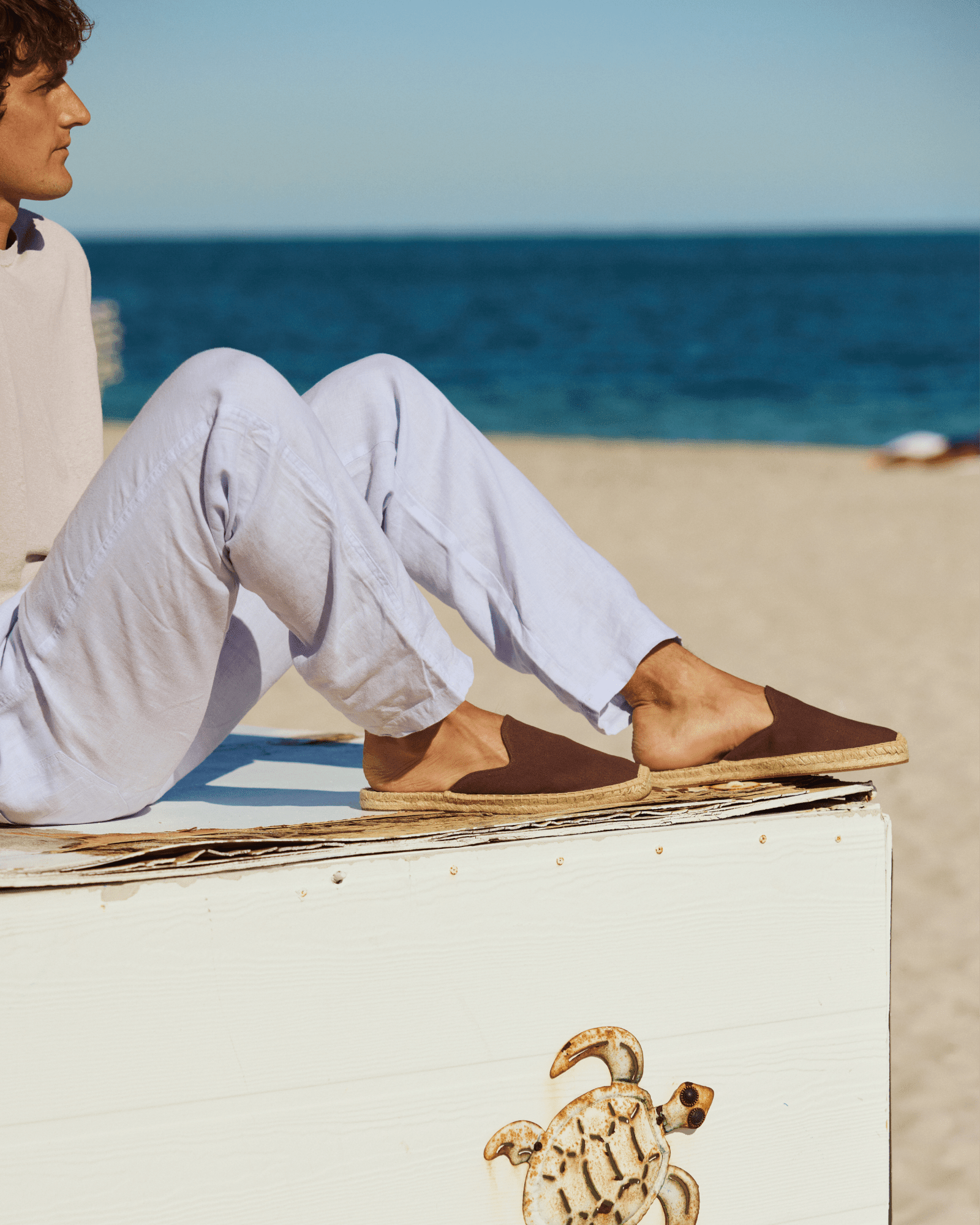 Men's Dali Mule Espadrille | Iberia Brown - Mens Espadrilles - Iberia Brown - Soludos - 