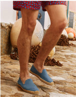 The Smoking Slipper - Seasonal - Laguna Blue - Men's - Men's Espadrilles - Laguna Blue - Soludos - 