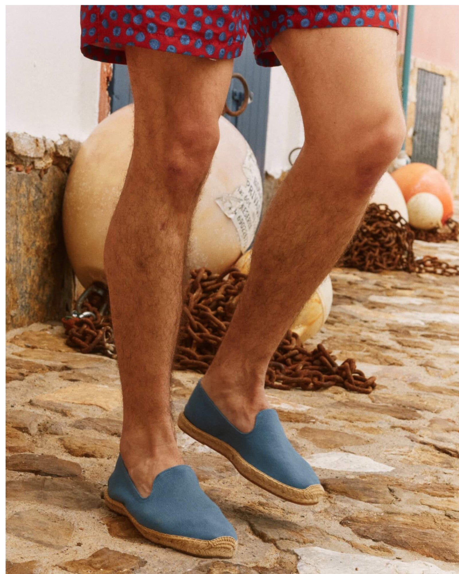 The Smoking Slipper - Seasonal - Laguna Blue - Men's - Men's Espadrilles - Laguna Blue - Soludos - 