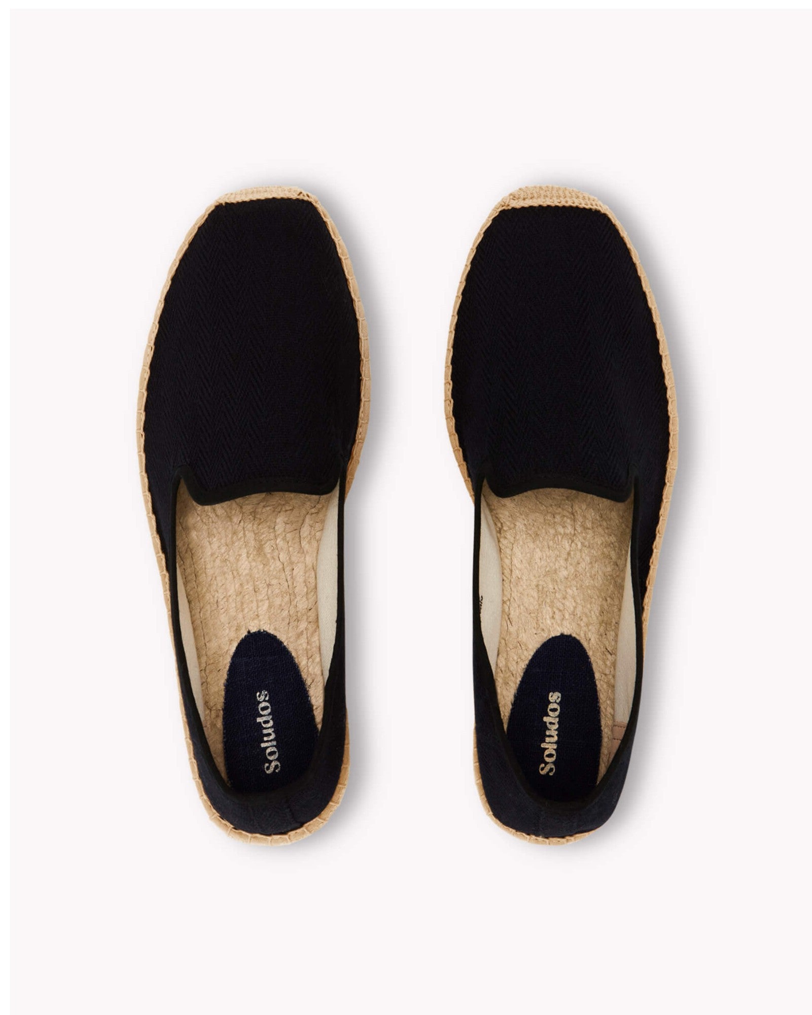 The Smoking Slipper - Tonal Piping - Tonal Black - Men's - Men's Espadrilles - Tonal Black - Soludos - 