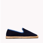 The Smoking Slipper - Contrast Piping - Dark Navy / Blue - Men's - Men's Espadrilles - Dark Navy / Blue - Soludos - 