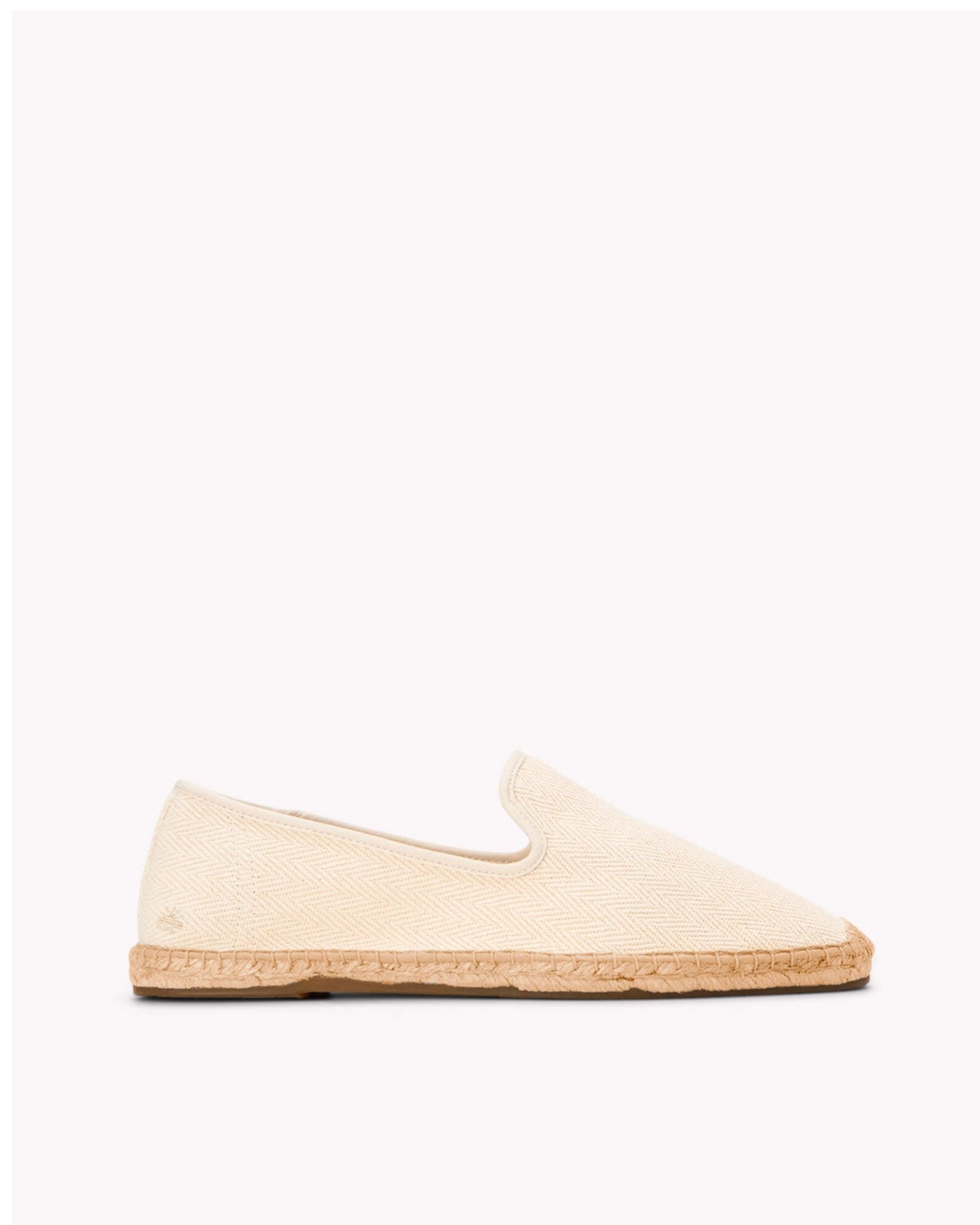 The Smoking Slipper - Tonal Piping - Tonal Ivory - Men's - Men's Espadrilles - Tonal Ivory - Soludos - 