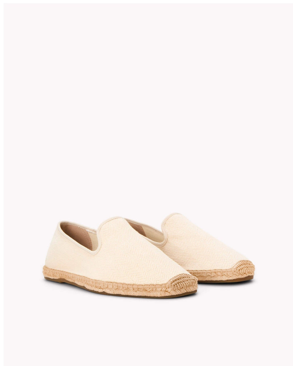 The Smoking Slipper - Tonal Piping - Tonal Ivory - Men's - Men's Espadrilles - Tonal Ivory - Soludos - 