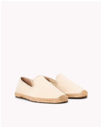 The Smoking Slipper - Tonal Piping - Tonal Ivory - Men's - Men's Espadrilles - Tonal Ivory - Soludos - 