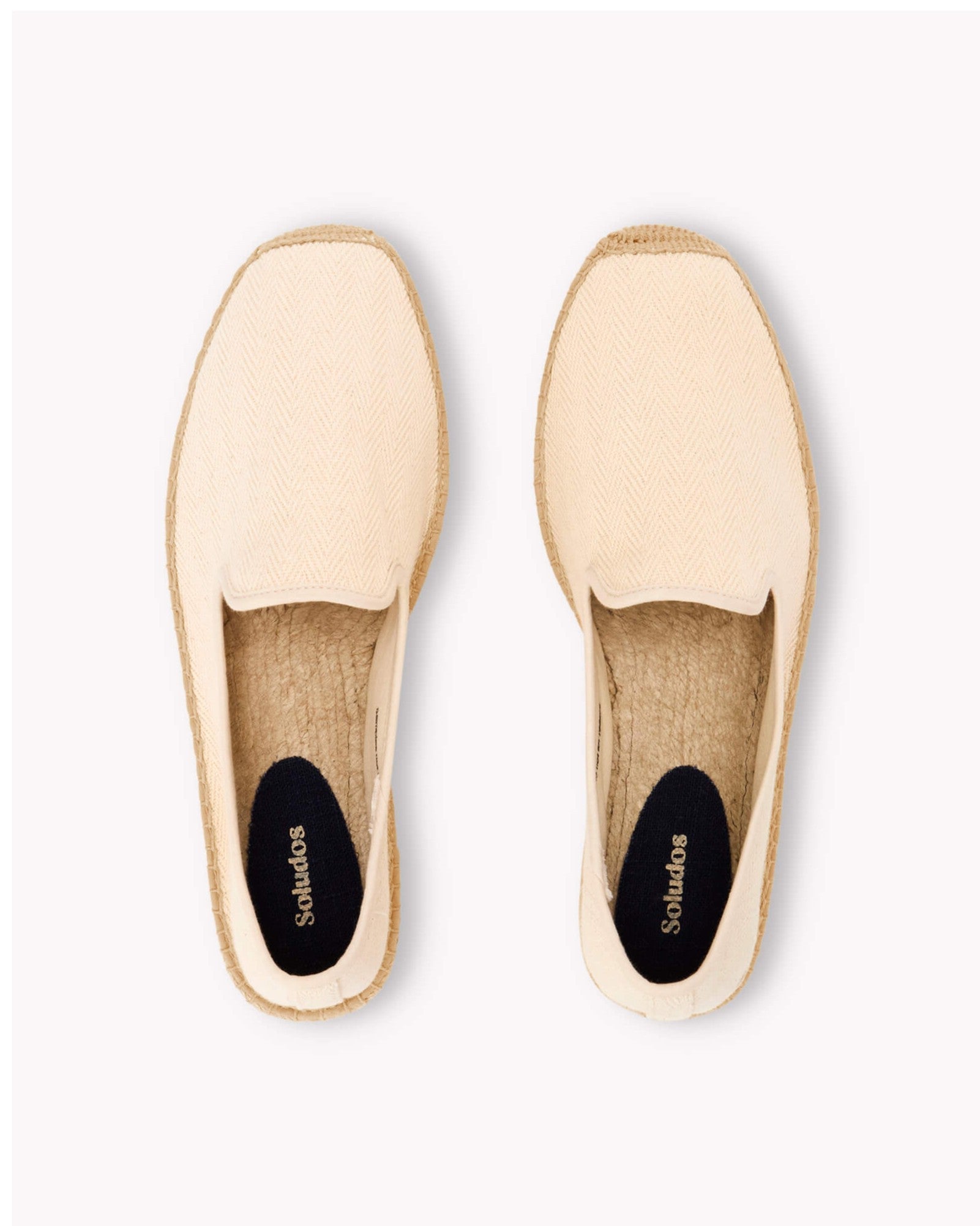 The Smoking Slipper - Tonal Piping - Tonal Ivory - Men's - Men's Espadrilles - Tonal Ivory - Soludos - 