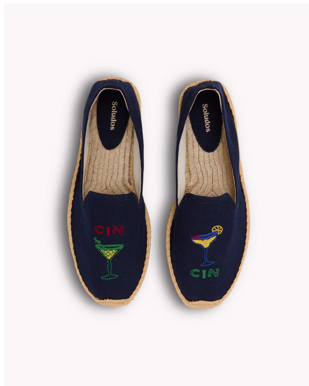The Smoking Slipper - Embroidery / Cin Cin - Armada Blue - Men's - Men's Espadrilles - Armada Blue - ET2C - 
