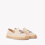 Men's Smoking Espadrille | Embroidery | Anchors - Natural Undyed - Mens Espadrilles - Anchors - Natural Undyed - ET2C - 