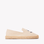 Men's Smoking Espadrille | Embroidery | Anchors - Natural Undyed - Mens Espadrilles - Anchors - Natural Undyed - ET2C - 