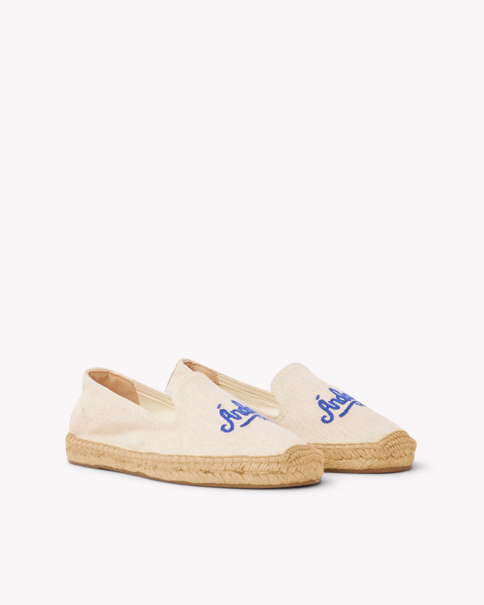 Men's Smoking Espadrille | Embroidery | Andale - Natural Undyed - Men's Espadrilles - Natural Undyed - Andale - Soludos - 