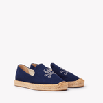 Men's Smoking Espadrille | Embroidery | Boneheads - Armada Blue - Mens Espadrilles - Boneheads - Armada Blue - ET2C - 