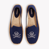 Men's Smoking Espadrille | Embroidery | Boneheads - Armada Blue - Mens Espadrilles - Boneheads - Armada Blue - ET2C - 